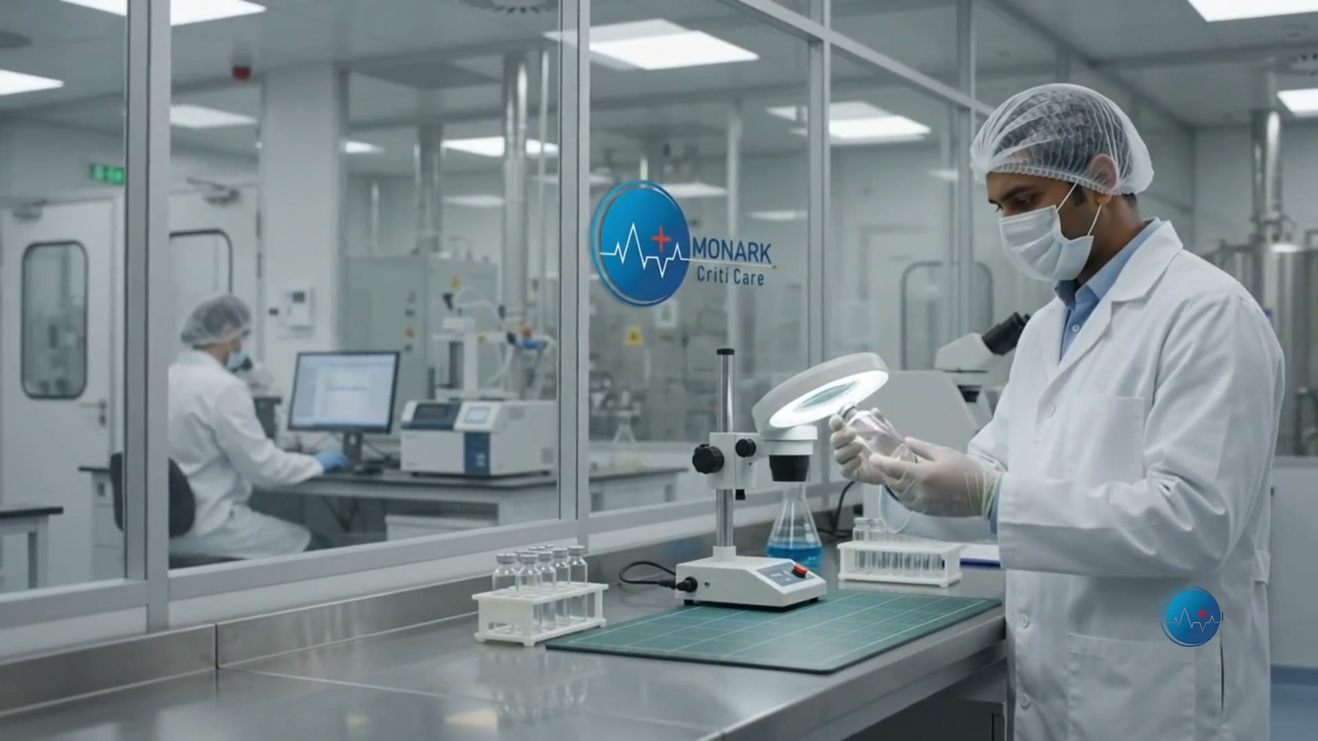 Cleanroom filling line under classified air