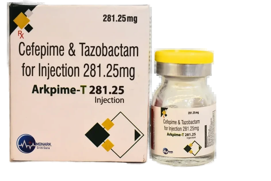 Arkpime-T 281.25, Cefepime Hydrochloride 250mg +Tazobactum Sodium 31.25MG INJ